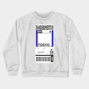 Tokyo Narita Boarding Pass Crewneck Sweatshirt